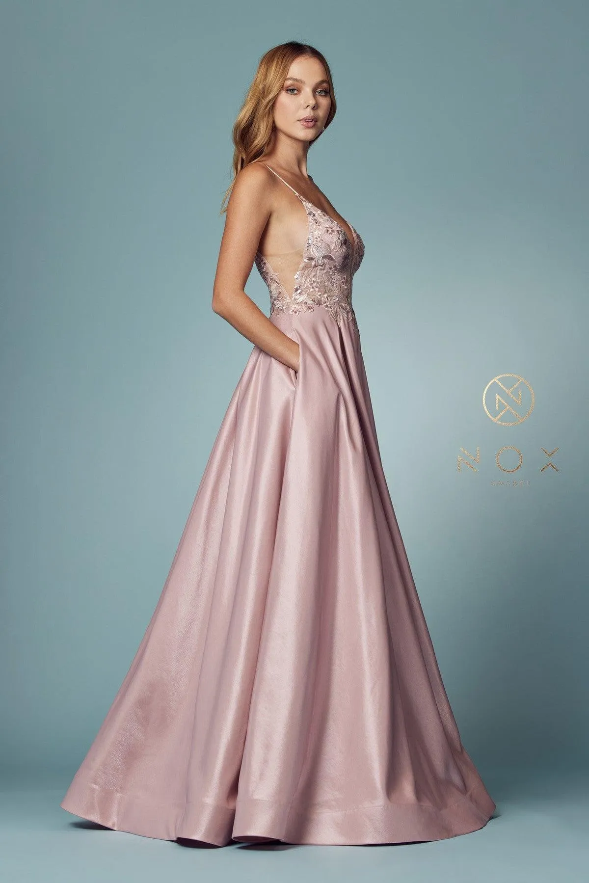 A-Line Sexy Long Prom Dress