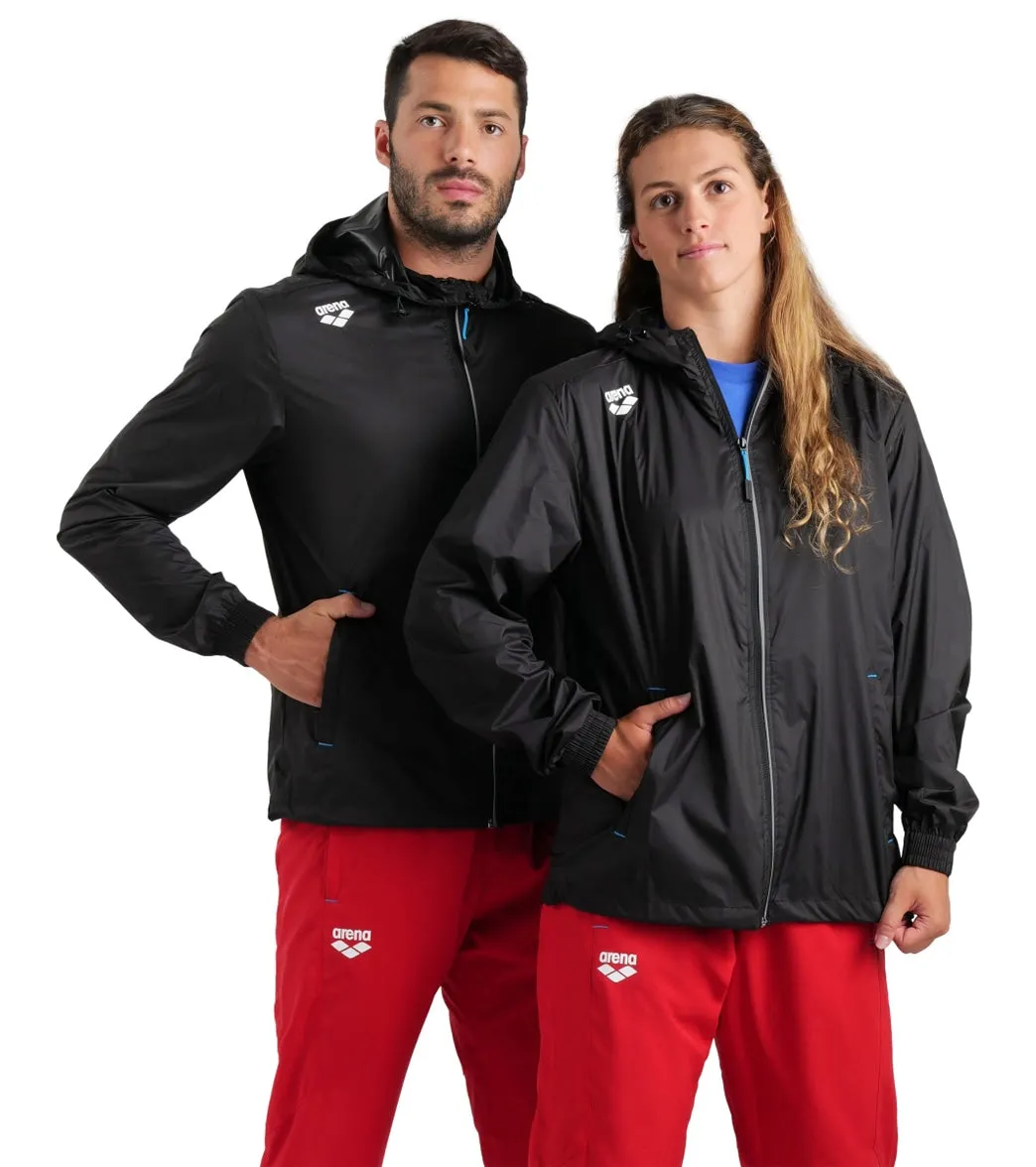 Arena Unisex Team Solid Windbreaker Black