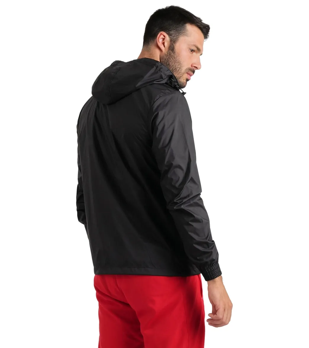 Arena Unisex Team Solid Windbreaker Black