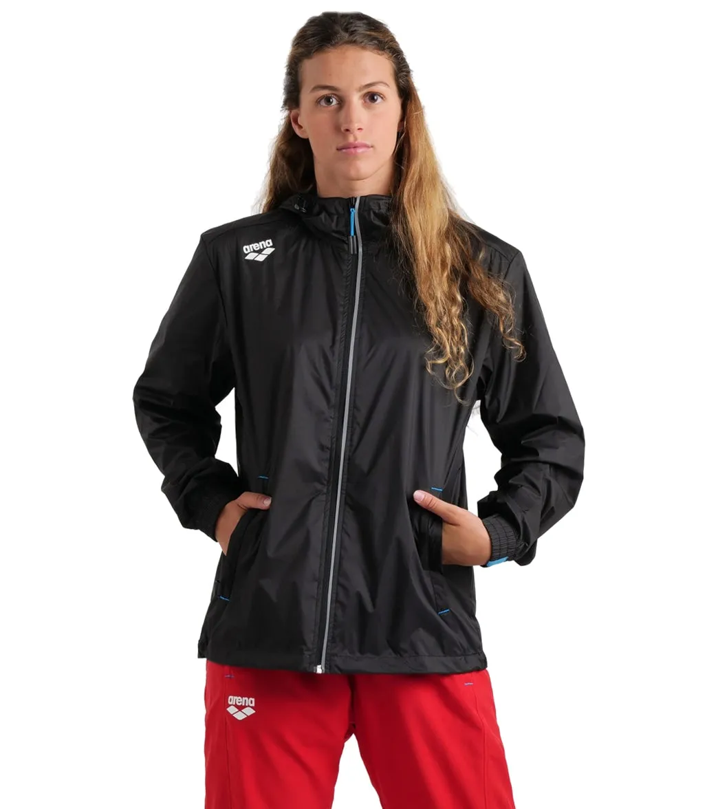 Arena Unisex Team Solid Windbreaker Black