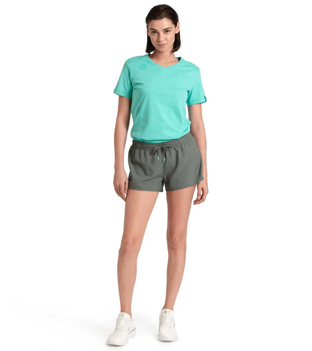 Arena Women's Solid Team Shorts Sage