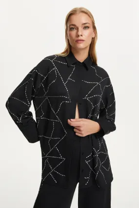 Baguette Stone Oversize Shirt