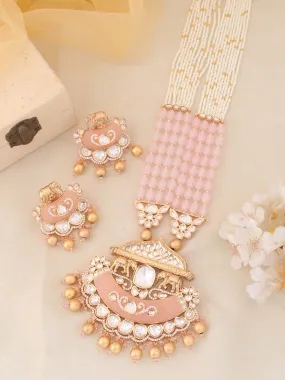 Blush Shrizal Kundan Jewellery Set