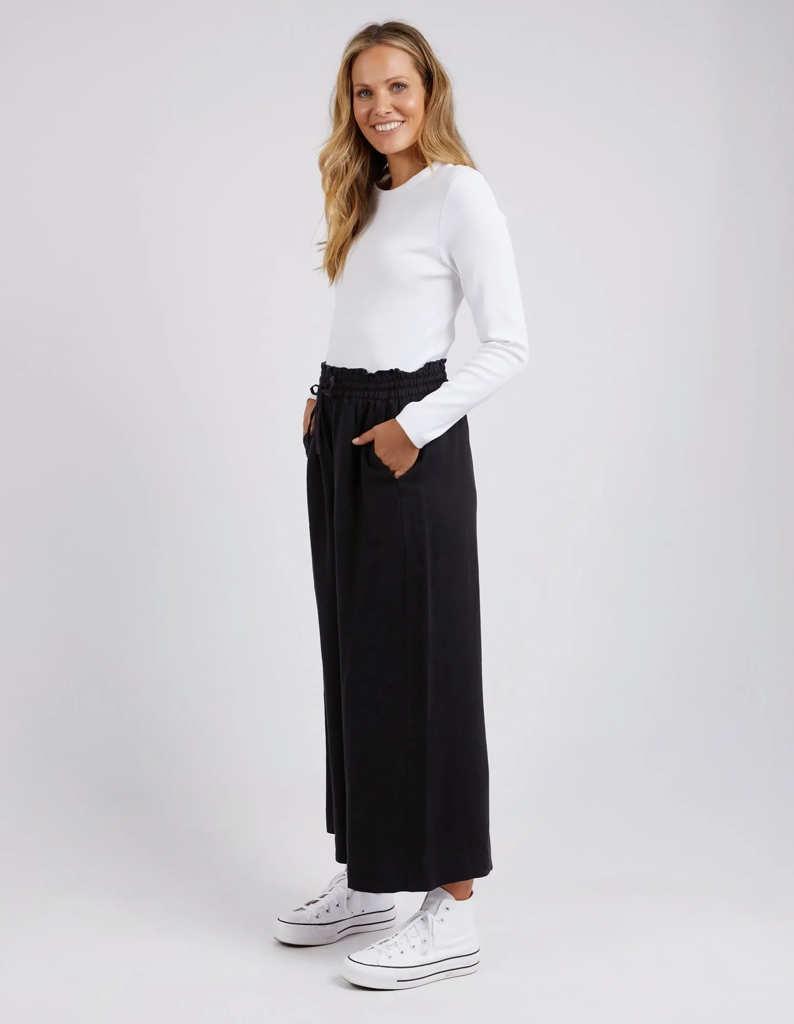 Dionne Wide Leg Pant Black