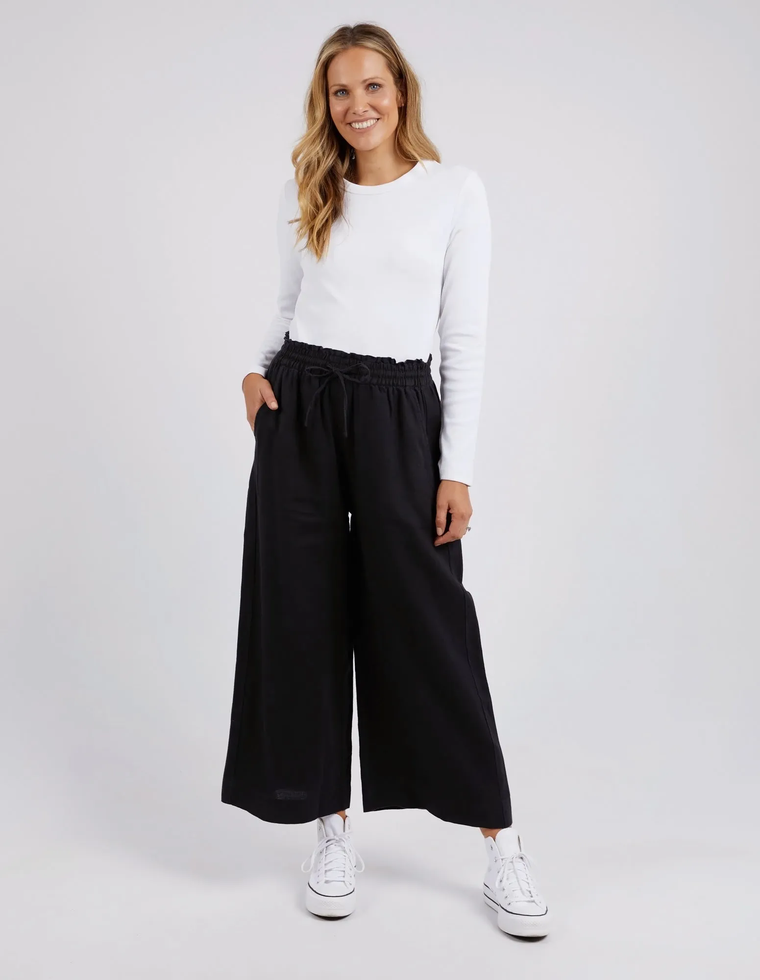 Dionne Wide Leg Pant Black