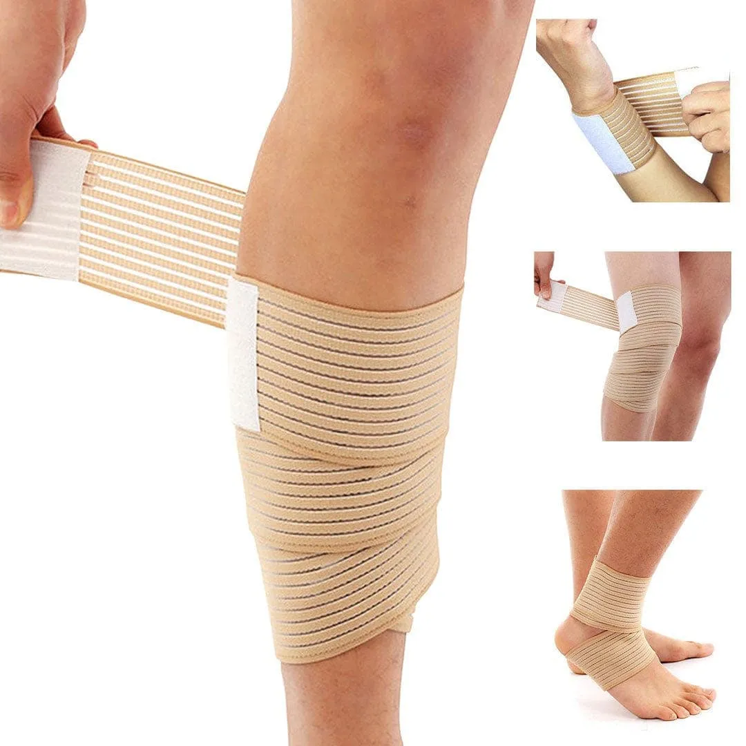 Dr Trust USA Elastic Compression Bandage Tape (1 Pair) 338 Free Size