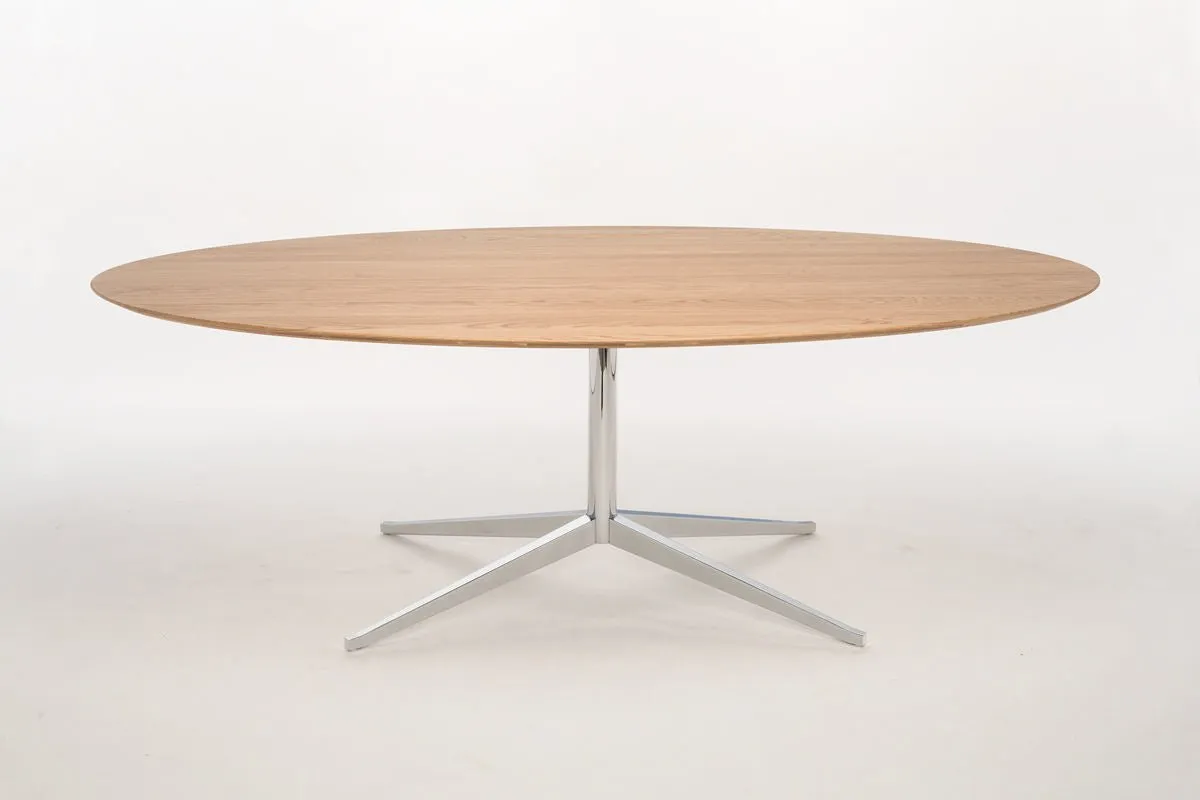 Florence Knoll 92" x 48" Oval Table Desk