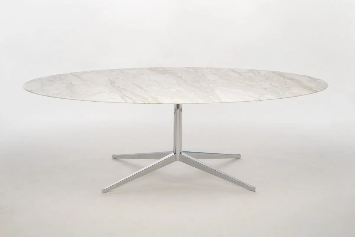 Florence Knoll 92" x 48" Oval Table Desk