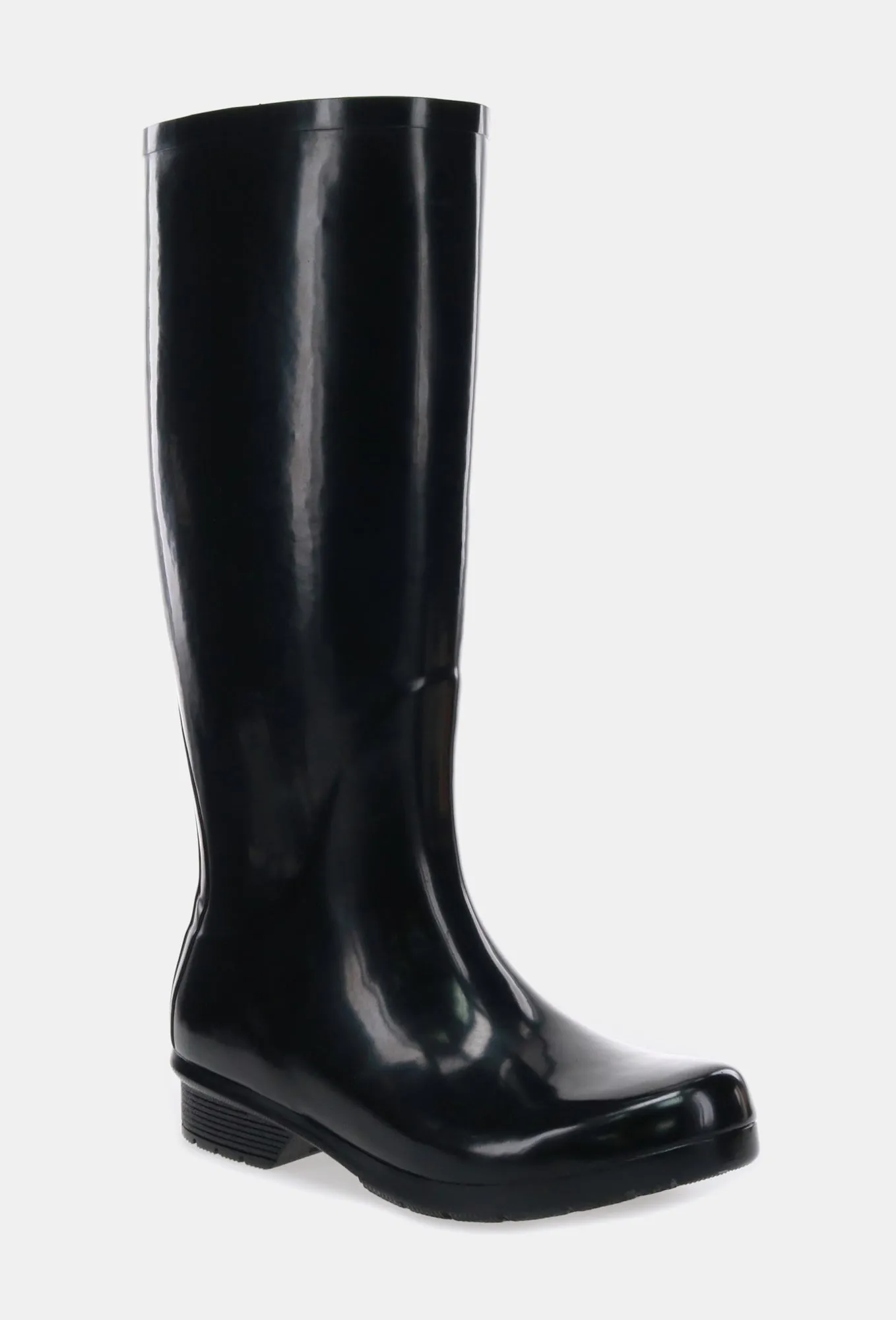 GLOSS TALL RAIN BOOT - BLACK