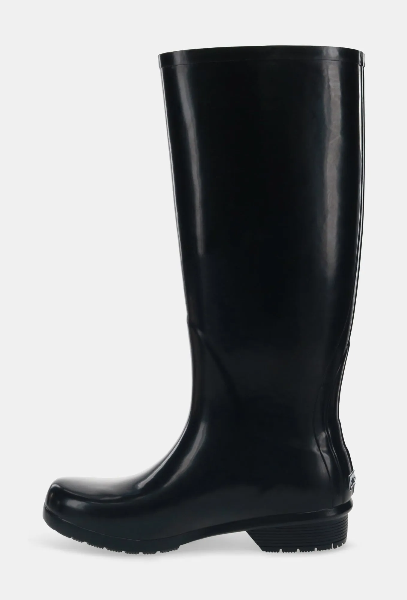 GLOSS TALL RAIN BOOT - BLACK