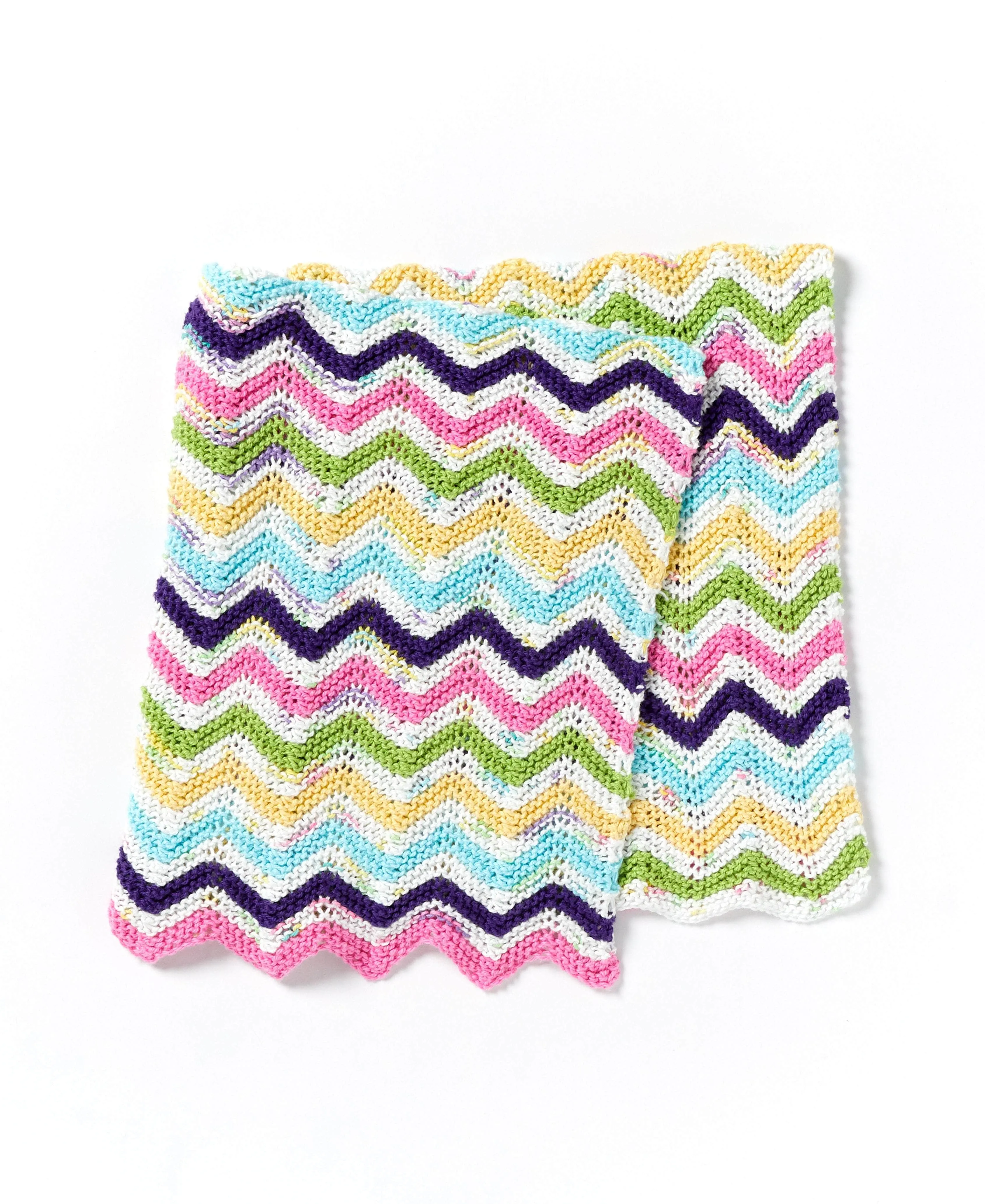 Knit Chevron Baby Blanket