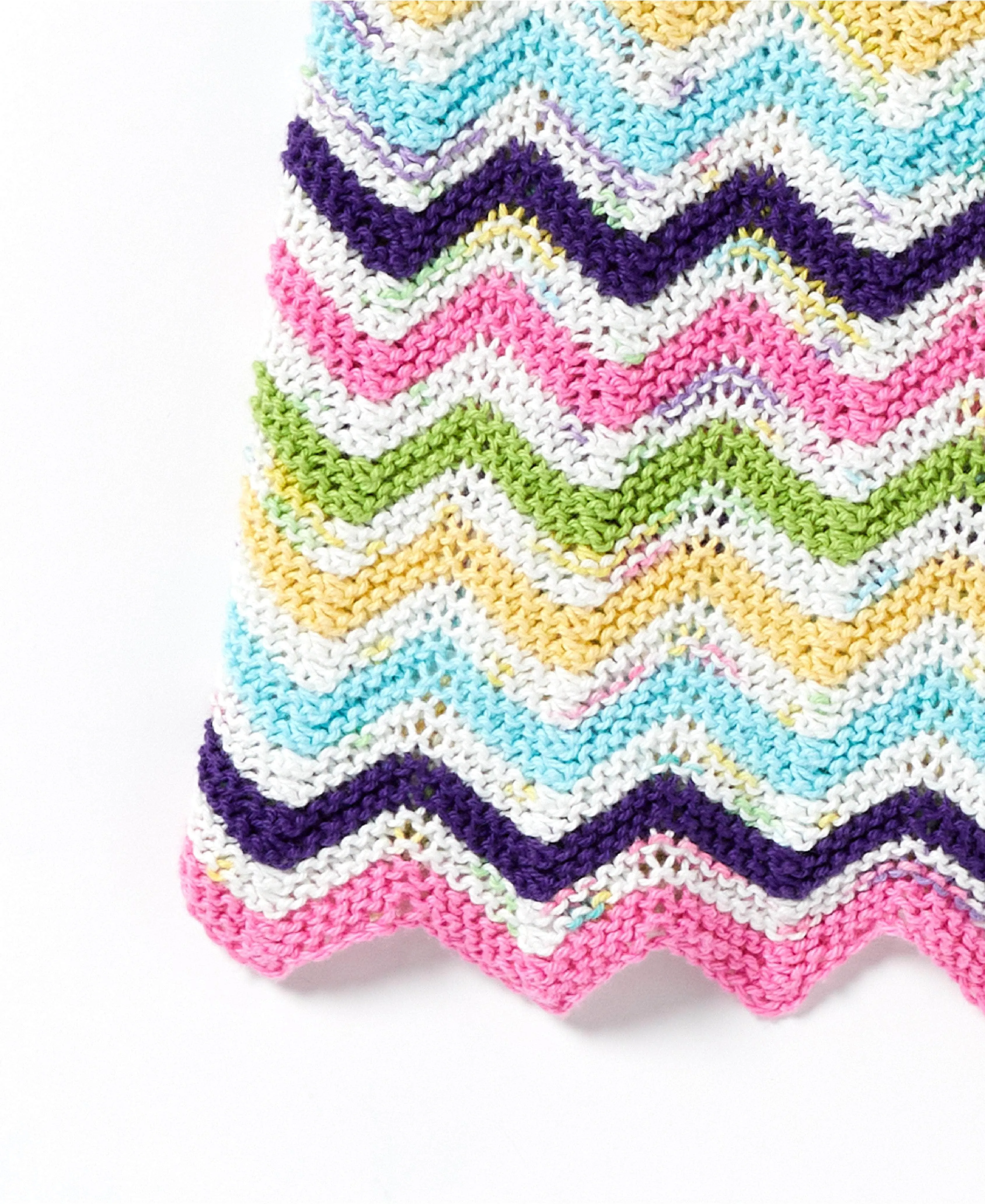 Knit Chevron Baby Blanket