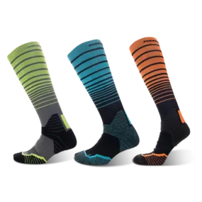 Men's Run Free Running Stripe knee high socks 3-packs