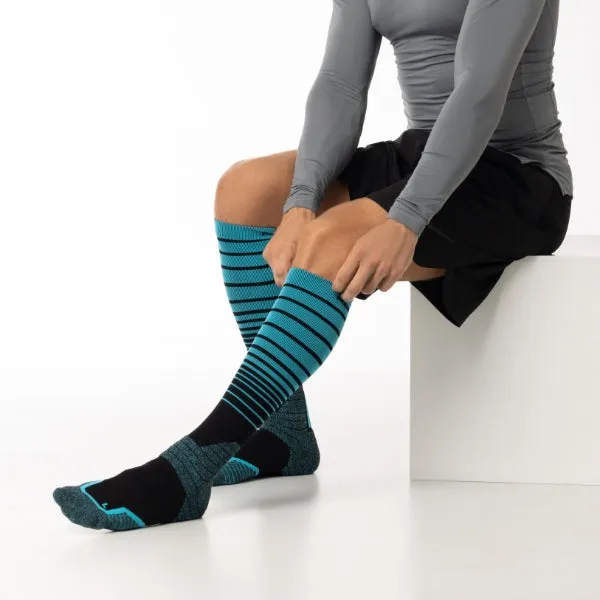 Men's Run Free Running Stripe knee high socks 3-packs