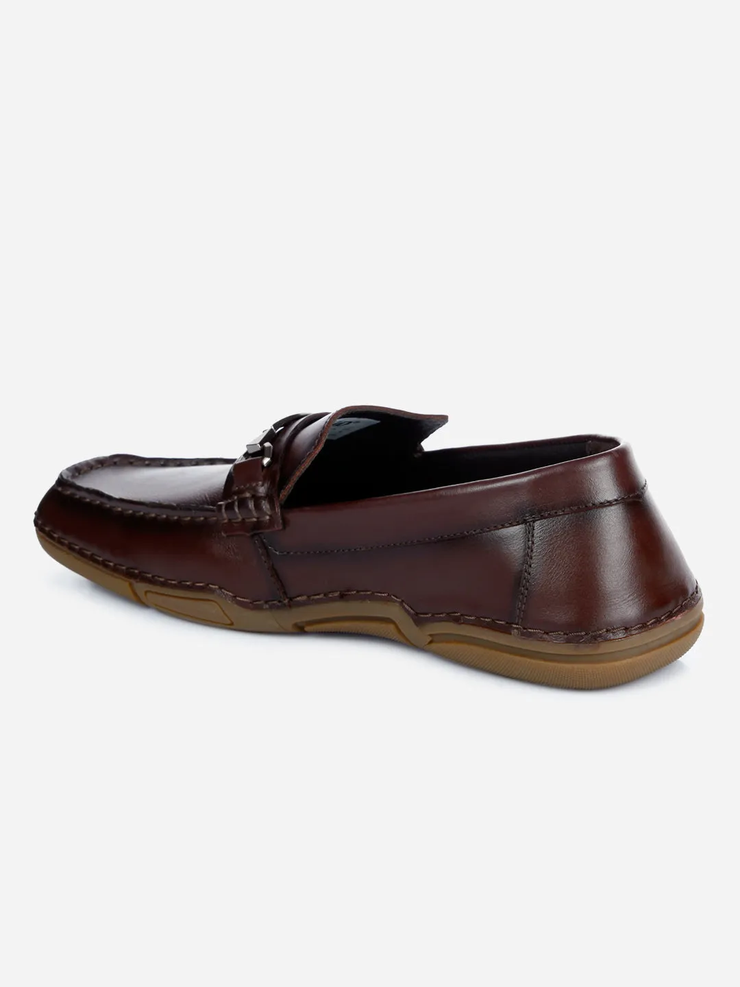 Men's Wine Metal Trim Formal Slip On (ID2144)