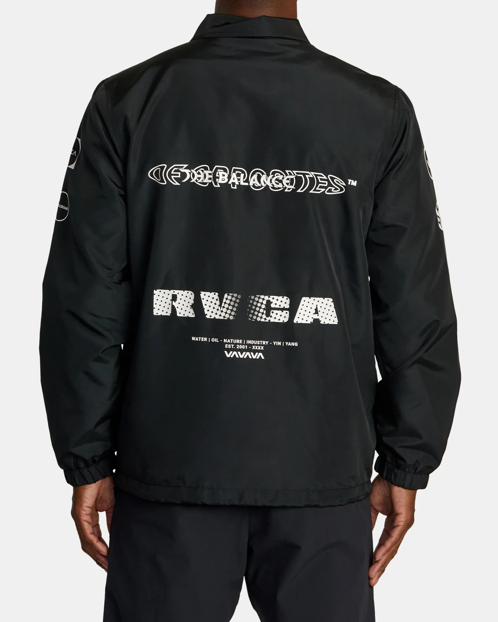 Radiate Windbreaker Coaches Jacket - Black