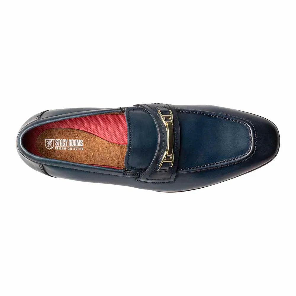 Stacy Adams Blue GLENDON Moc Toe Bit Slip On