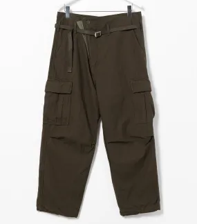 Wool Cargo Pant (Olive)